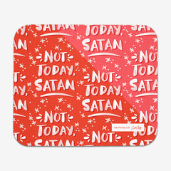 Not Today Satan Pattern Mousepad - CatCoq - Mockup