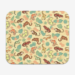 Gecko Family Mousepad - Colordrilos - Mockup - Yellow