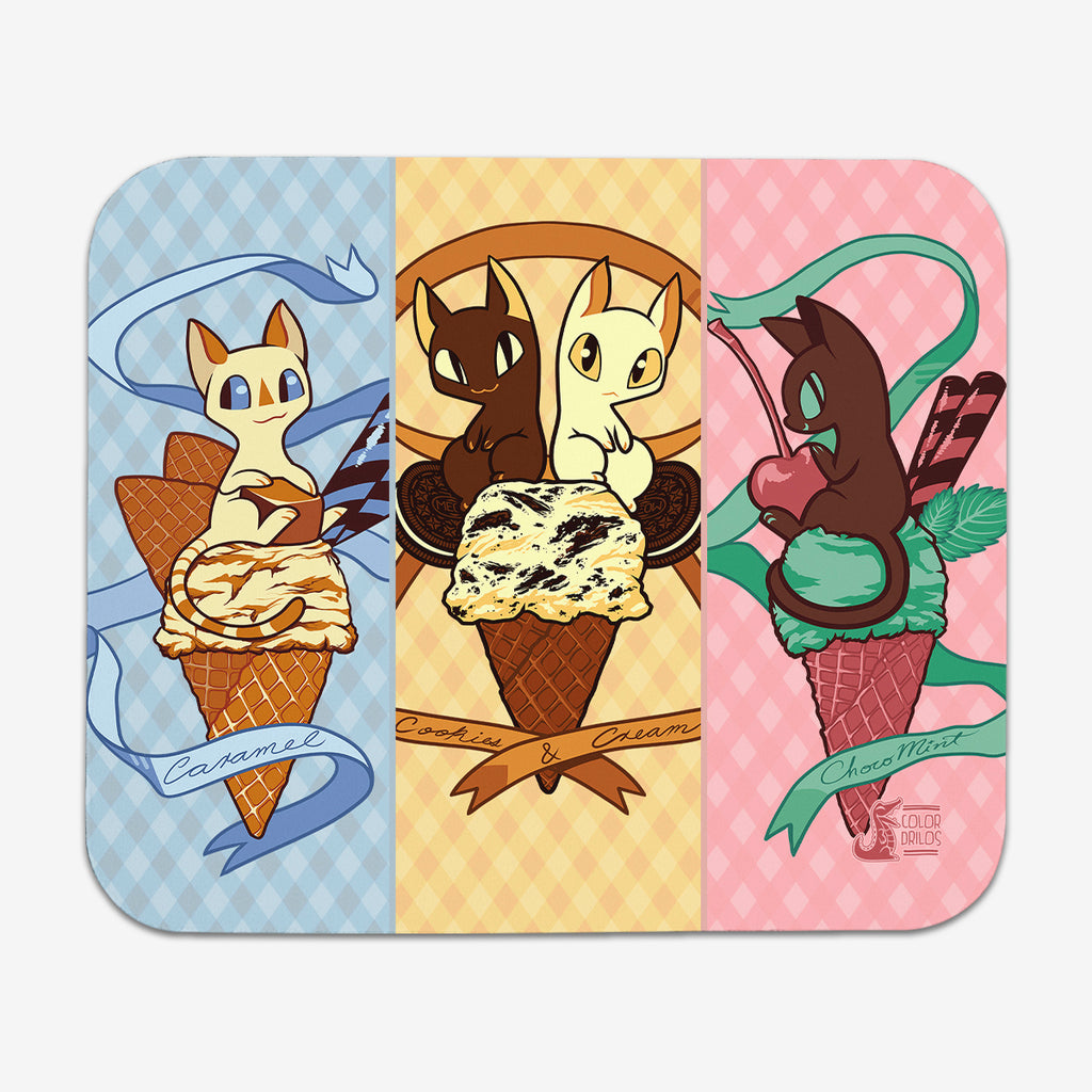 Ice Cream Cats Mousepad