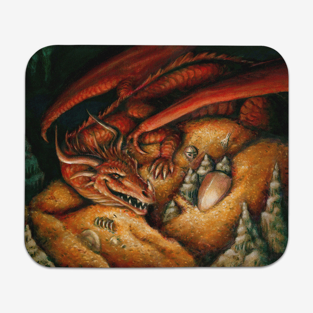 The First Dragon's Hoard Mousepad - Cynthia Conner - Mockup