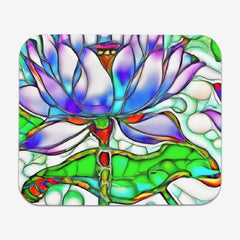 Stained Glass Flowers Mousepad
