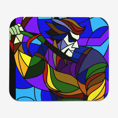 Stained Glass Warrior Mousepad