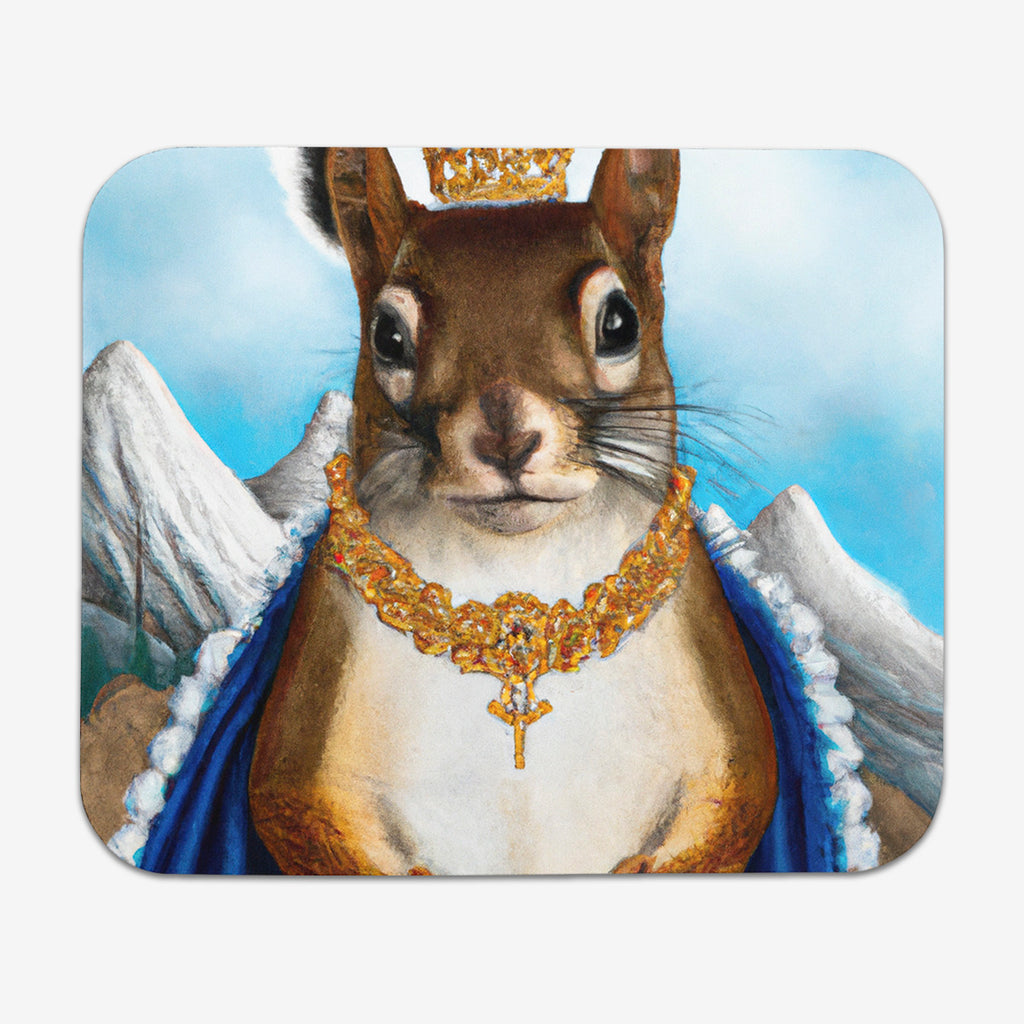 The Squirrel King Mousepad - DALL-E By Open AI - Mockup