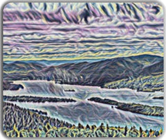 Purple Mountains Mousepad - Derek Shaffer - Mockup