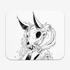 Fox Skull Girl Mousepad - Ellileylin - Mockup