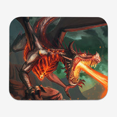 Inferno Dragon Mousepad - Fleeting Ember - Mockup