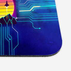 Synthwave Space Reactor Circuit Mousepad - Forge22 - Corner