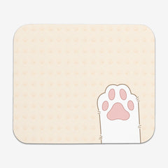 White Bean Kitten Paws Mousepad