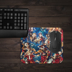 AI Alien Costume Party in Space Mousepad - Inked Gaming - AI - Lifestyle