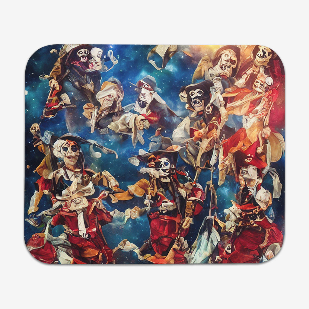 AI Alien Costume Party in Space Mousepad - Inked Gaming - AI - Mockup