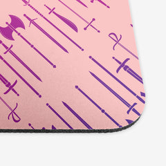 Blacksmith's Armory Mousepad - Inked Gaming - HD - Corner - Pink
