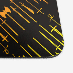 Blacksmith's Armory Mousepad - Inked Gaming - HD - Corner - Yellow