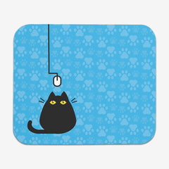 Cat and (Computer) Mouse Mousepad - Inked Gaming - EG - Mockup - Blue