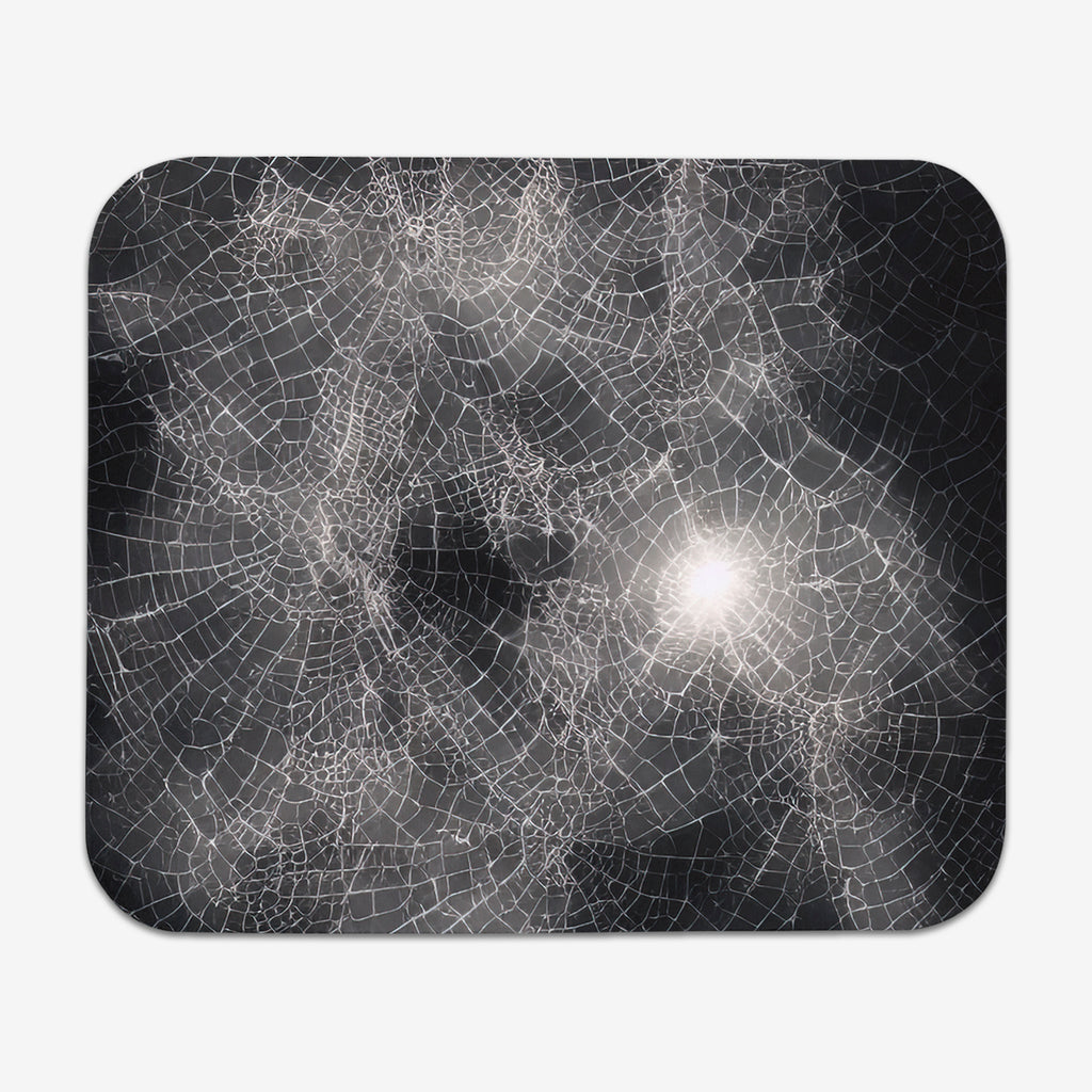Cracks In Spiderweb AI Space Mousepad - Inked Gaming - AI - Mockup