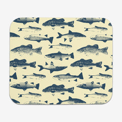 Fish Stamps Mousepad