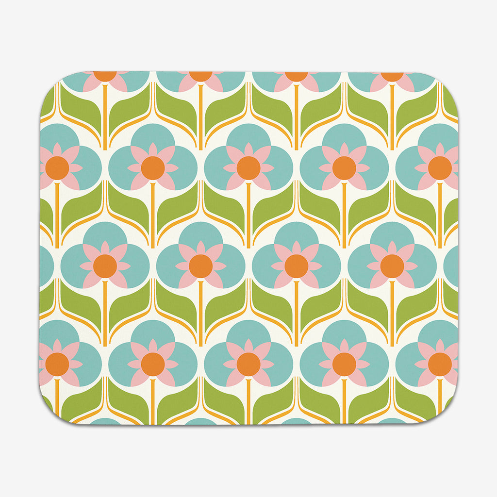 Flower Power Mousepad - Inked Gaming - HD - Mockup - Green