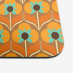 Flower Power Mousepad - Inked Gaming - HD - Corner - Orange