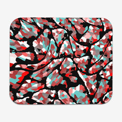 Geodesic Crystals Mousepad - Inked Gaming - HD - Mockup - Red