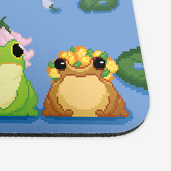 Pixel Frogs In Hats Mousepad - Inked Gaming - LL - Corner