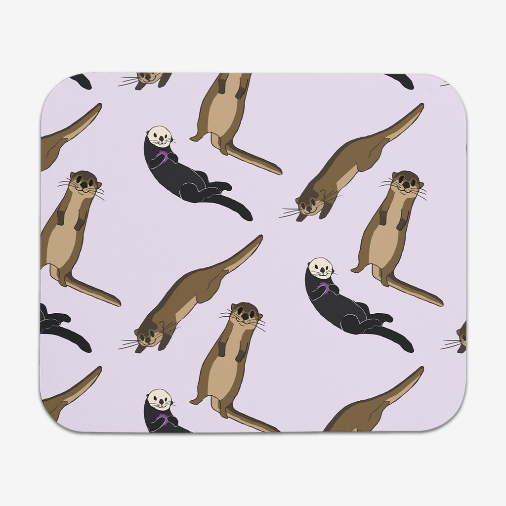 Salted Caramel Otters Mousepad