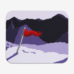 Snowy Pixel Mountaintop Mousepad