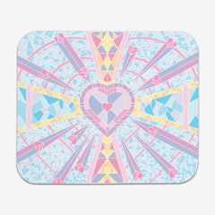 Stained Glass Heart Mousepad