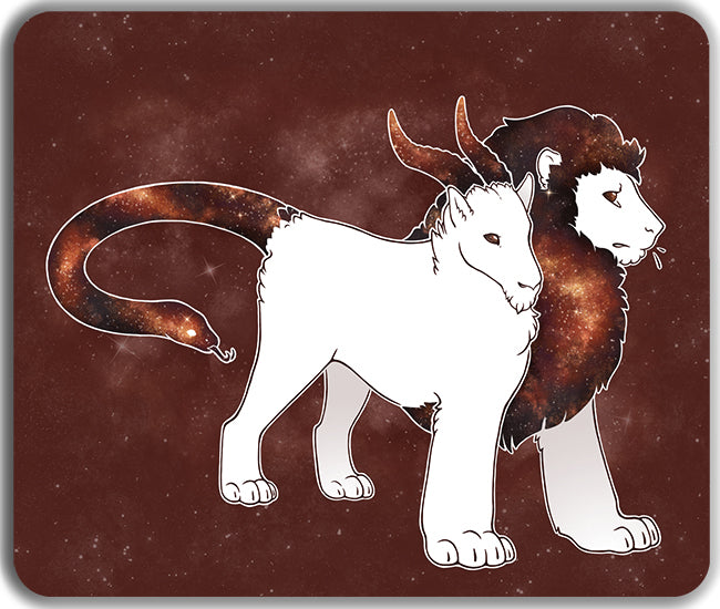 Galaxy Chimera Mousepad - InvertSilhouette - Mockup
