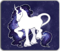 Galaxy Unicorn Mousepad - InvertSilhouette - Mockup