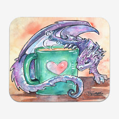 Cozy Tea Dragon Mousepad - Jessica Feinberg - Mockup