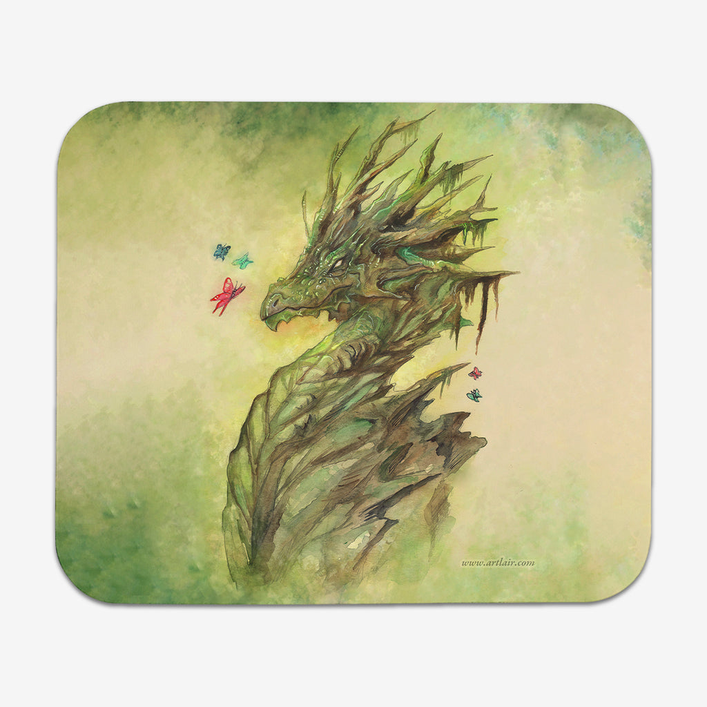 Elemental Wood Dragon Mousepad - Jessica Feinberg - Mockup
