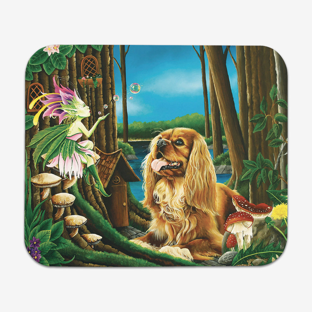 Afternoon Bubbles Mousepad  - Kari-Ann Anderson - Mockup