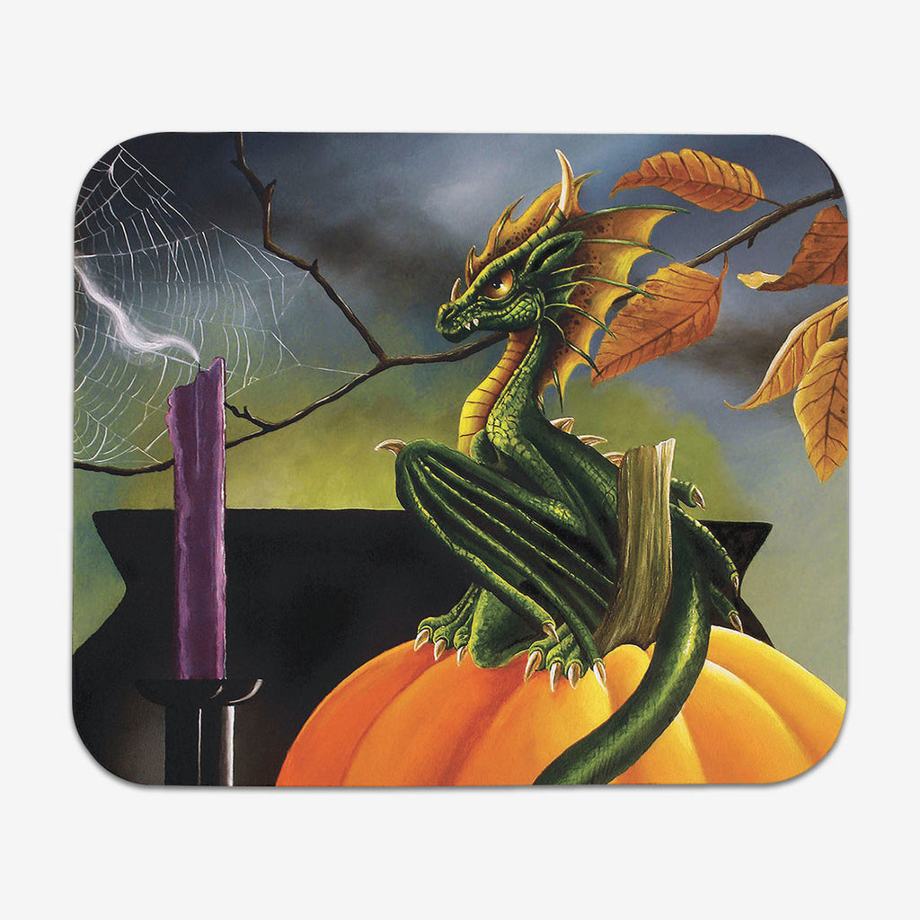 Pumpkin Dragon Mousepad - Kari-Ann Anderson - Mockup