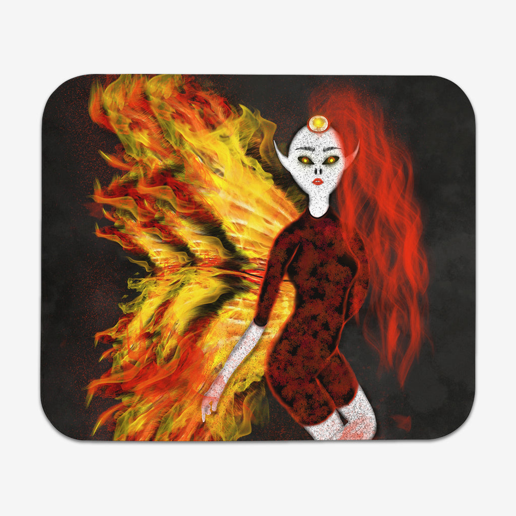 Alien Fairy Of Hellfire Mousepad - Katiria Cortes - Mockup