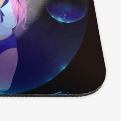 Bubbly Anime Cat Girl Mousepad - Katiria Cortes - Corner 