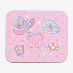 Magical Pink Rose Mousepad - Maud1e - Mockup