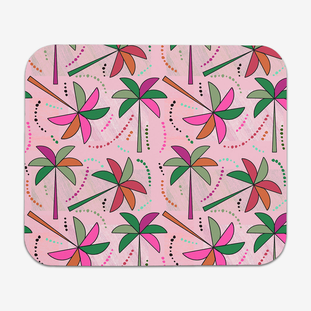 Palms Pattern Mousepad - Melanie Shovelski - Mockup