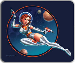 Astro Woman Mousepad - Michael Dashow - Mockup