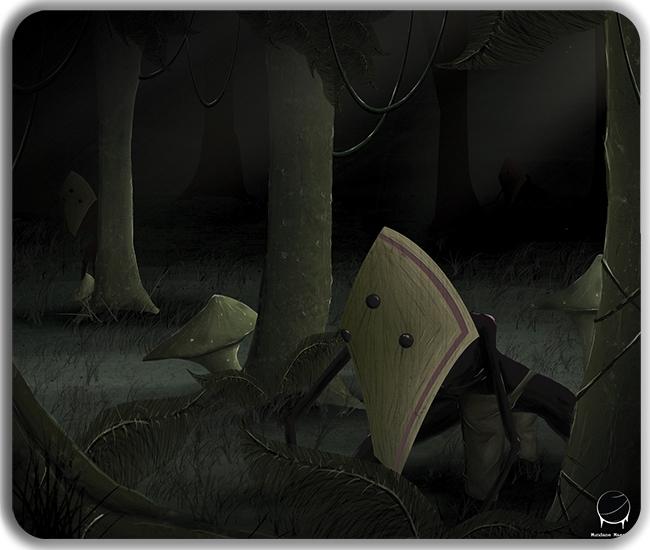 Creeping Forest Mousepad - Mundane Massacre - Mockup