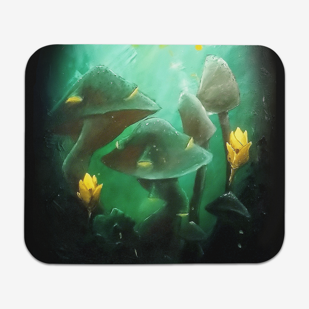 Mushrooms Mousepad - Mundane Massacre - Mockup