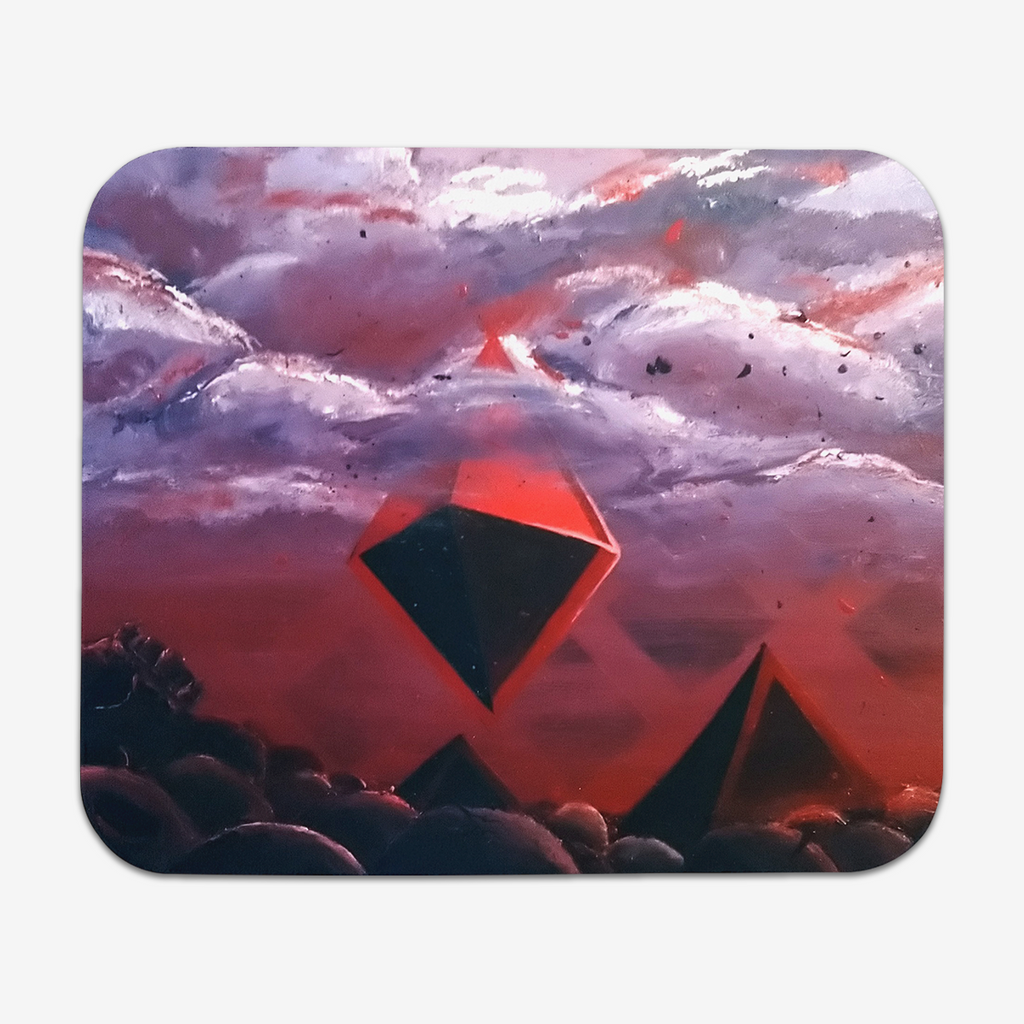 Pyramid Mousepad - Mundane Massacre - Mockup