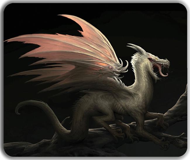 Yawning Dragon Mousepad - Nicula Mircea - Mockup