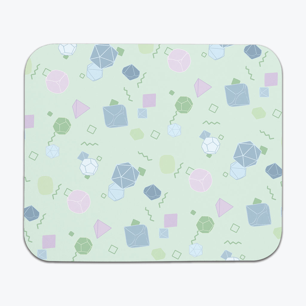 Retro Inspired Tabletop Gaming Dice Set Mousepad