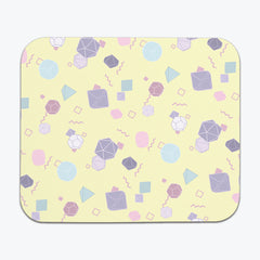 Retro Inspired Tabletop Gaming Dice Set Mousepad