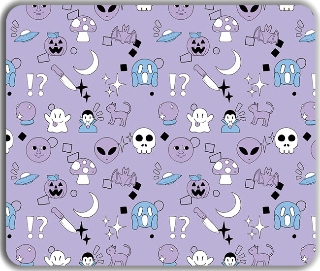Spooky Emoji Pattern Mousepad - PeckNOrder - Mockup