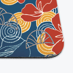 Tropical Floral Shells Mousepad