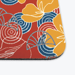 Tropical Floral Shells Mousepad