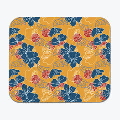 Tropical Floral Shells Mousepad