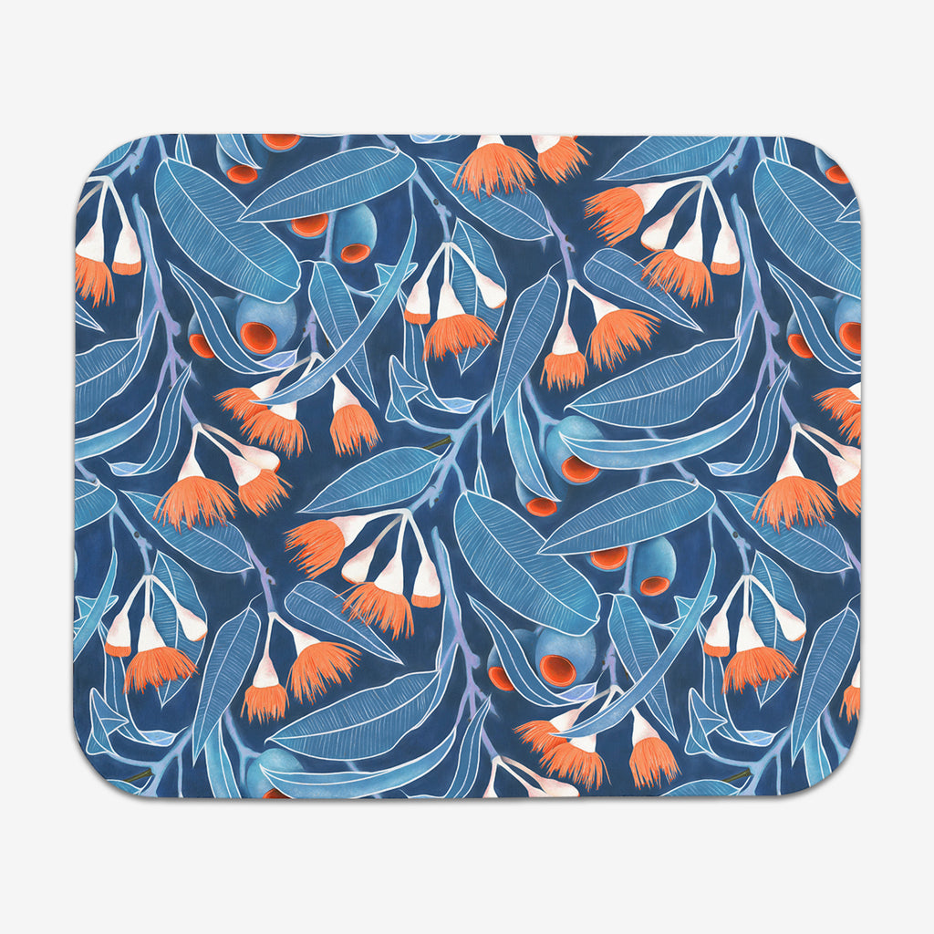 Orange Eucalyptus Flowers Mousepad
