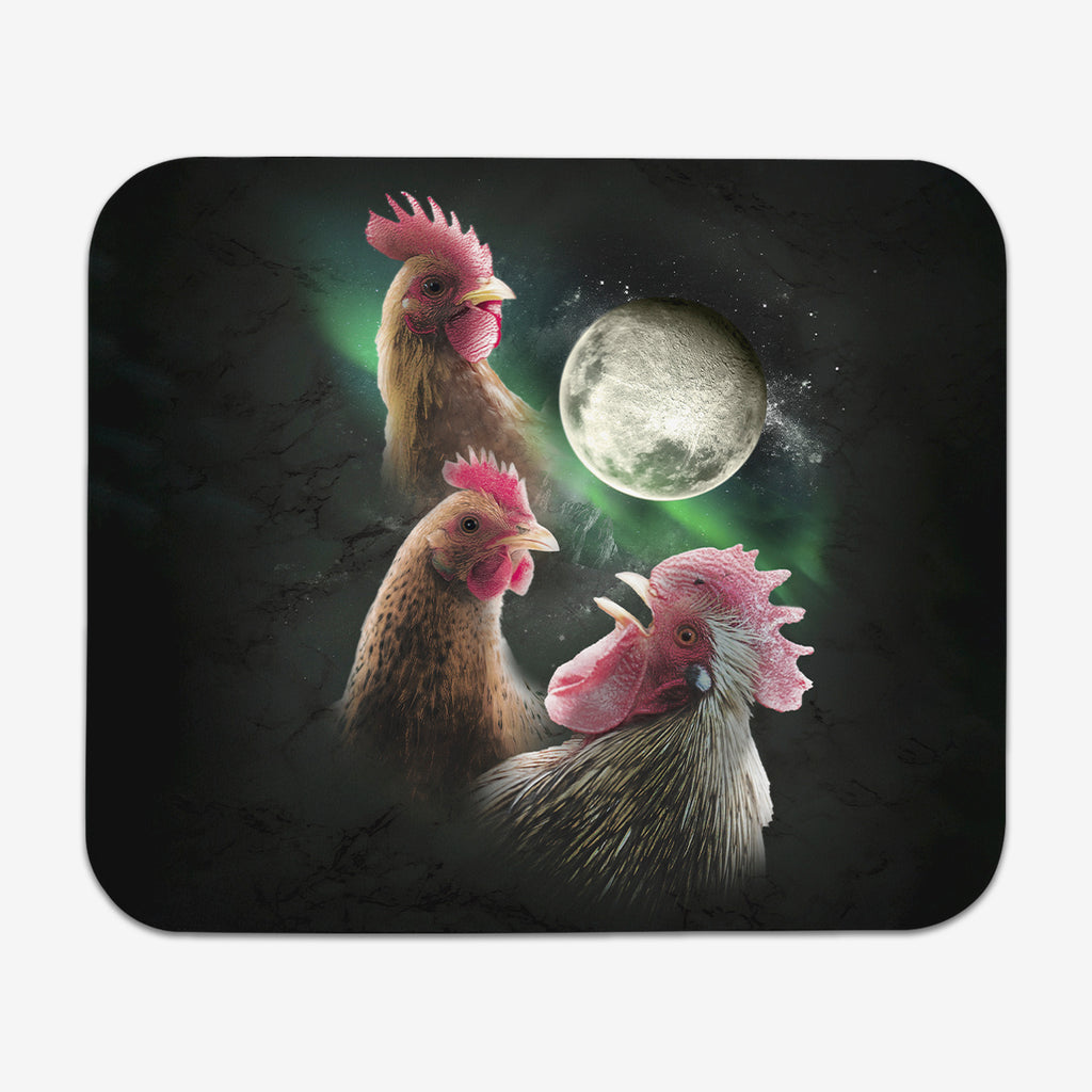 Chicken Moon Mousepad - Random Galaxy - Mockup
