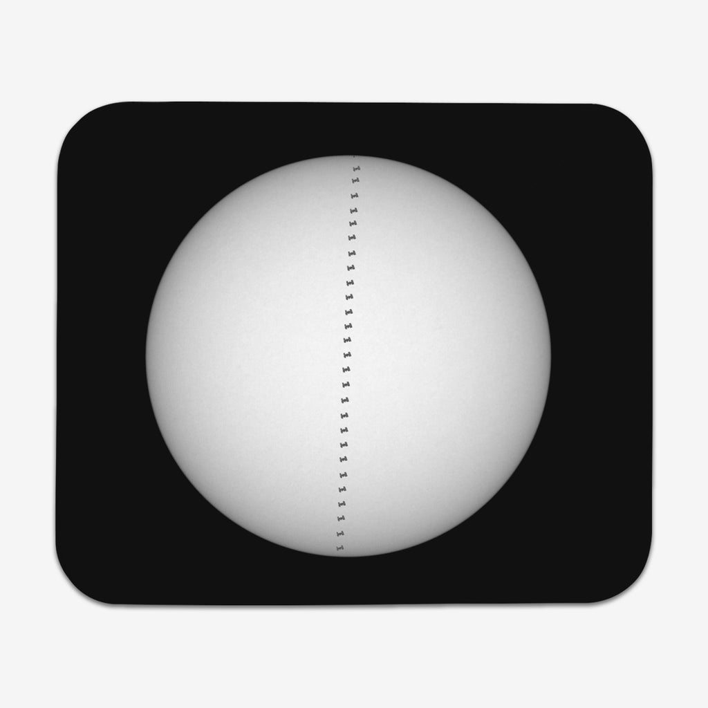 ISS Over Sun Mousepad - Sabrina Minnick - Mockup